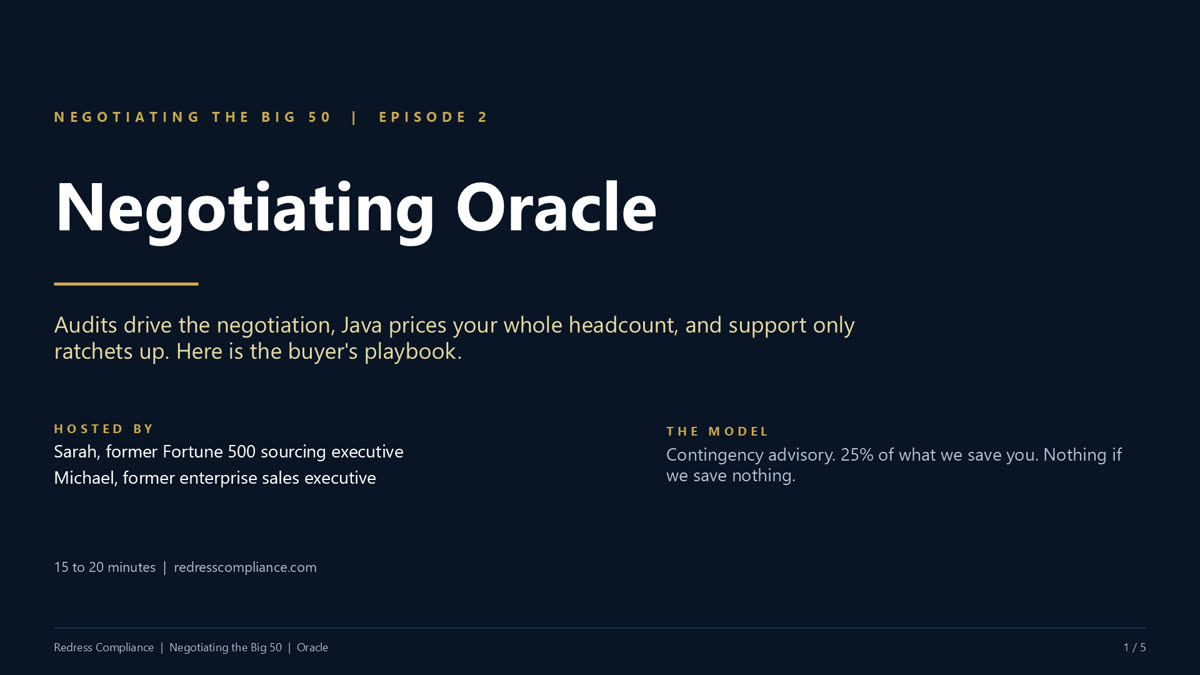 Negotiating Oracle