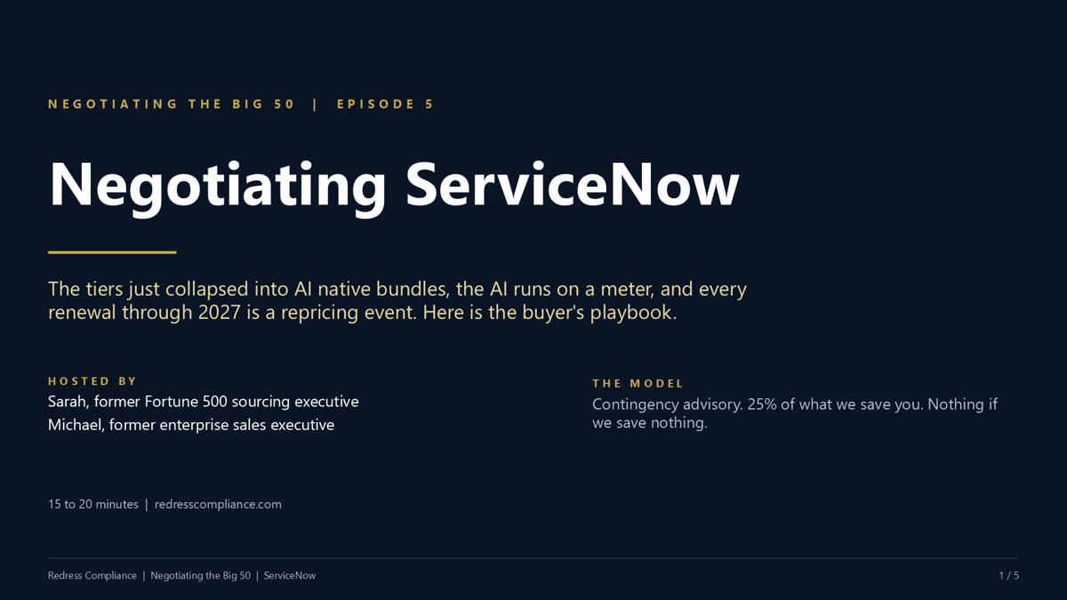 Negotiating ServiceNow
