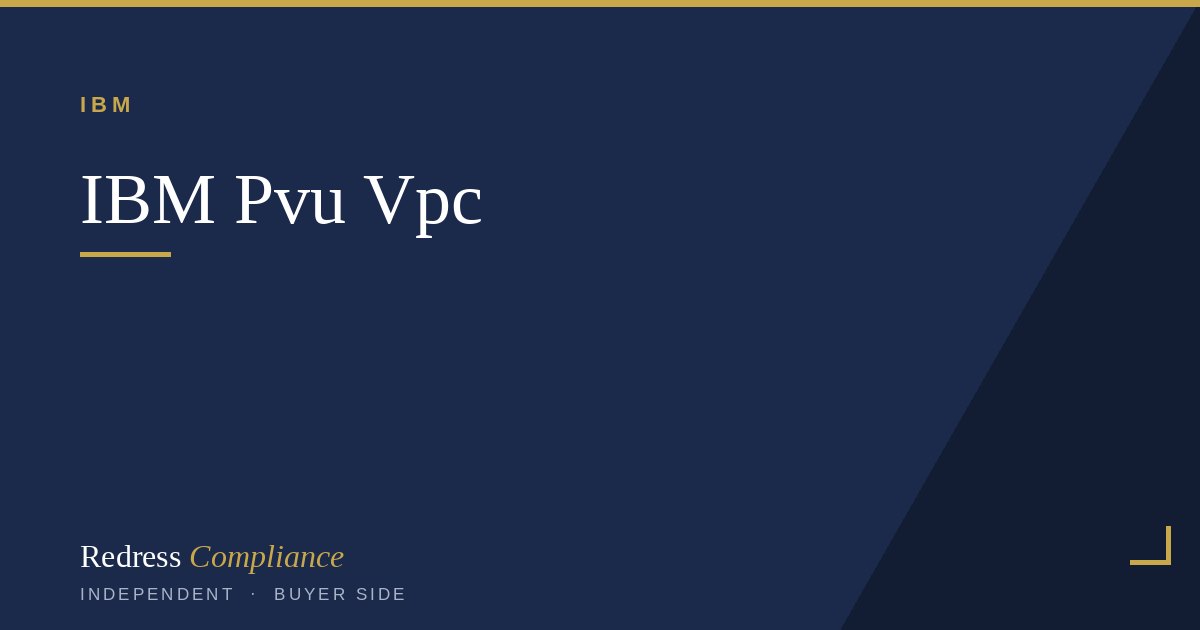 Cover of the IBM PVU to VPC Transition white paper from Redress Compliance