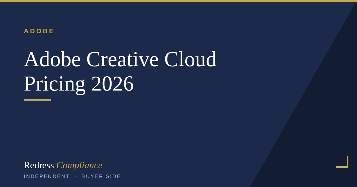 Adobe Creative Cloud Pricing 2026: ETLA, VIP, Teams | Redress