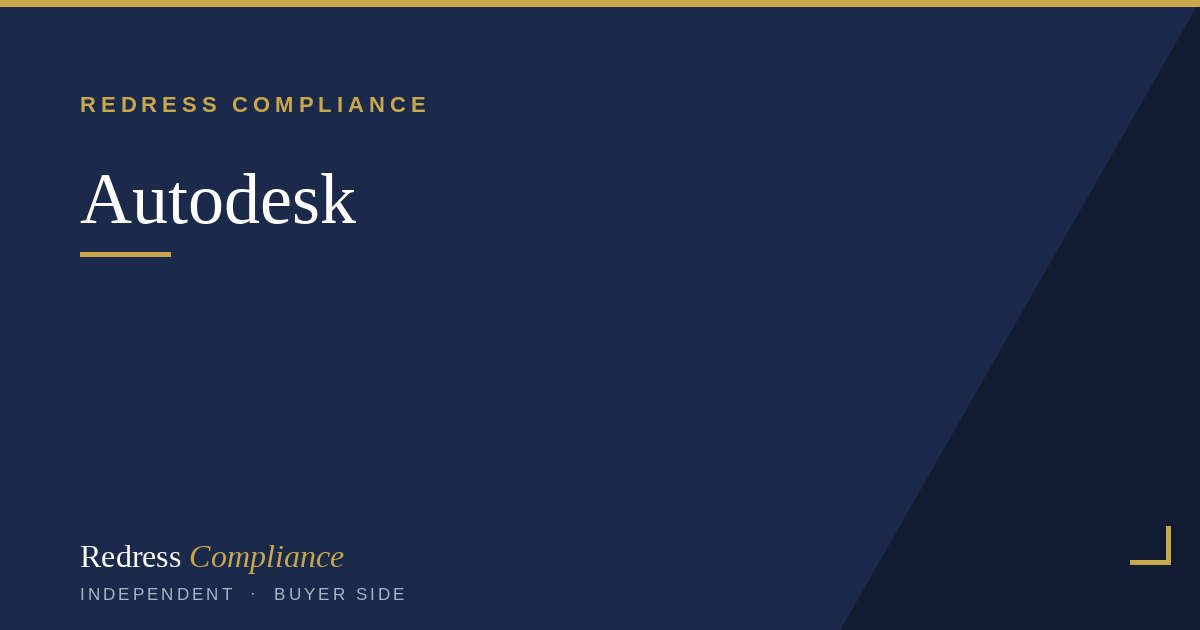 Cover of the Autodesk Audit Defense Guide white paper from Redress Compliance