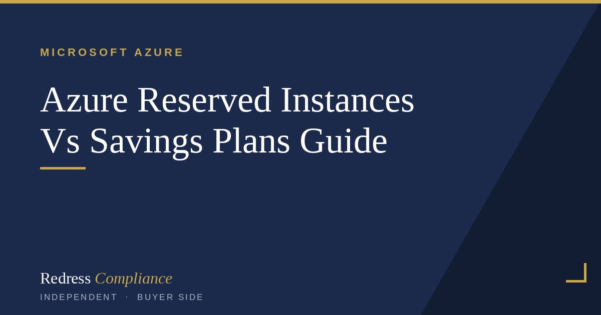 Azure Reserved Instances vs Savings Plans Guide 2026