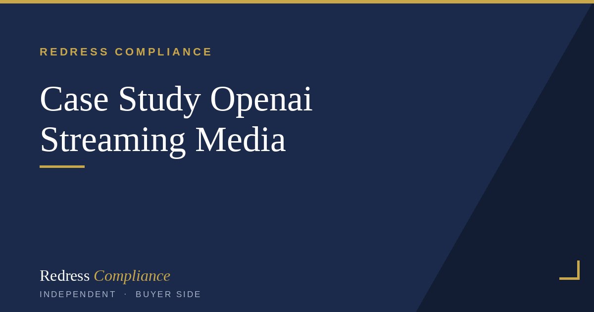 Global Streaming Company: $3.2M OpenAI Saving