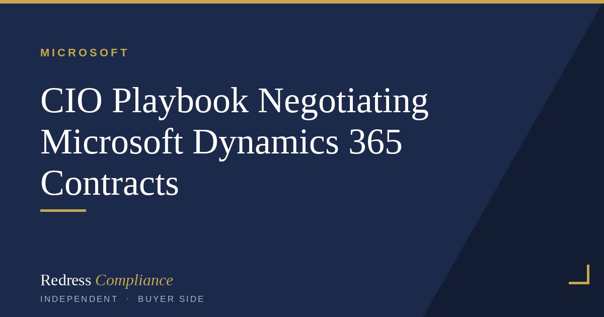 Negotiating Microsoft Dynamics 365 Contracts | Redress