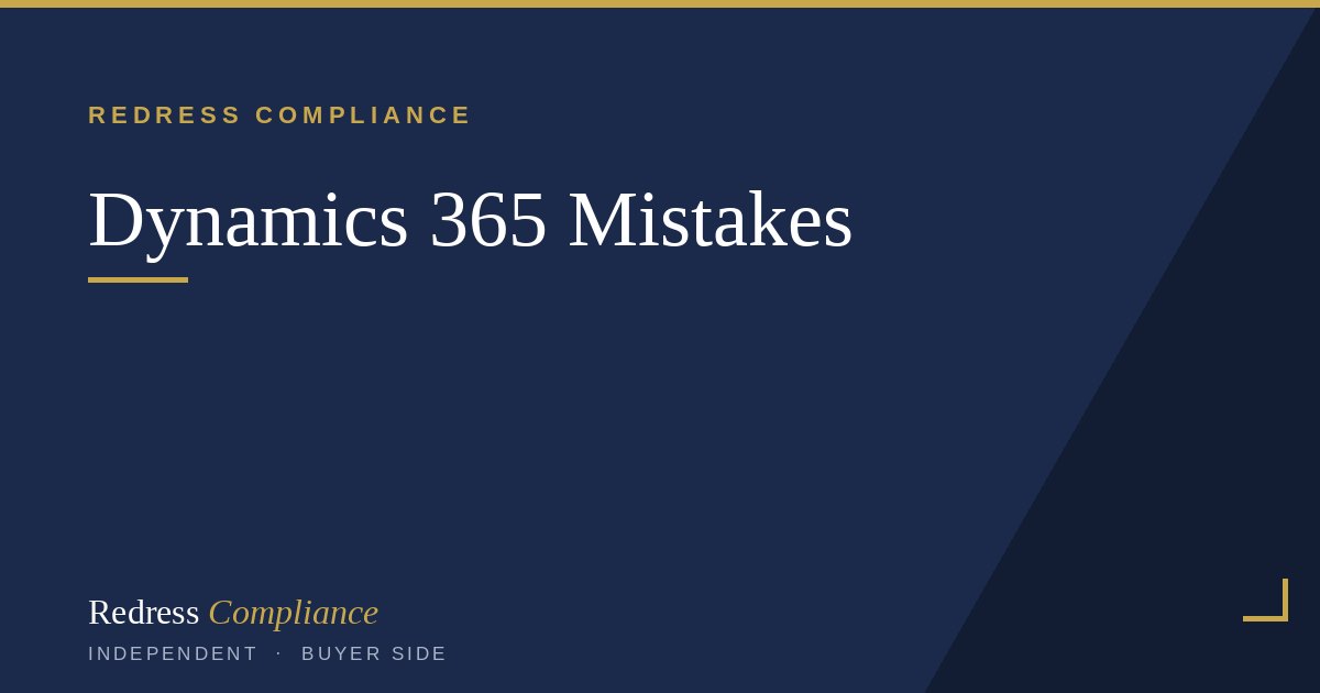 Common Dynamics 365 Licensing Mistakes | Redress