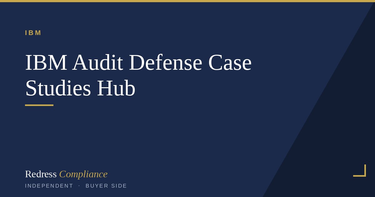IBM Audit Defense Case Studies Hub