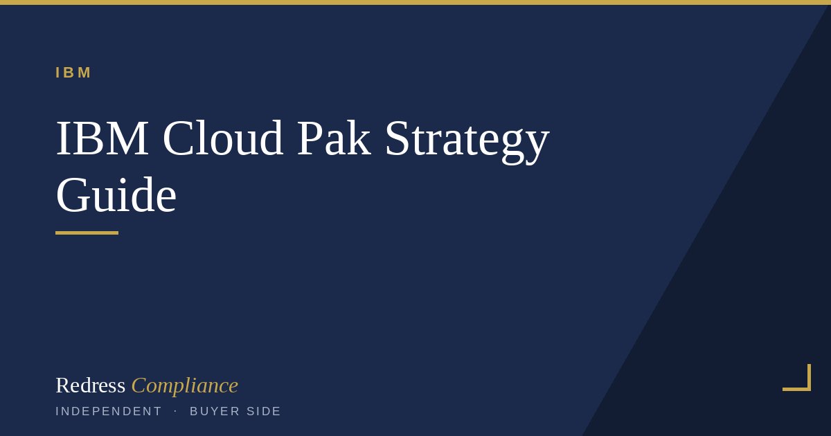 IBM Cloud Pak strategy