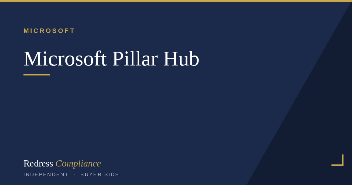 Microsoft Enterprise Agreement Pillar Hub