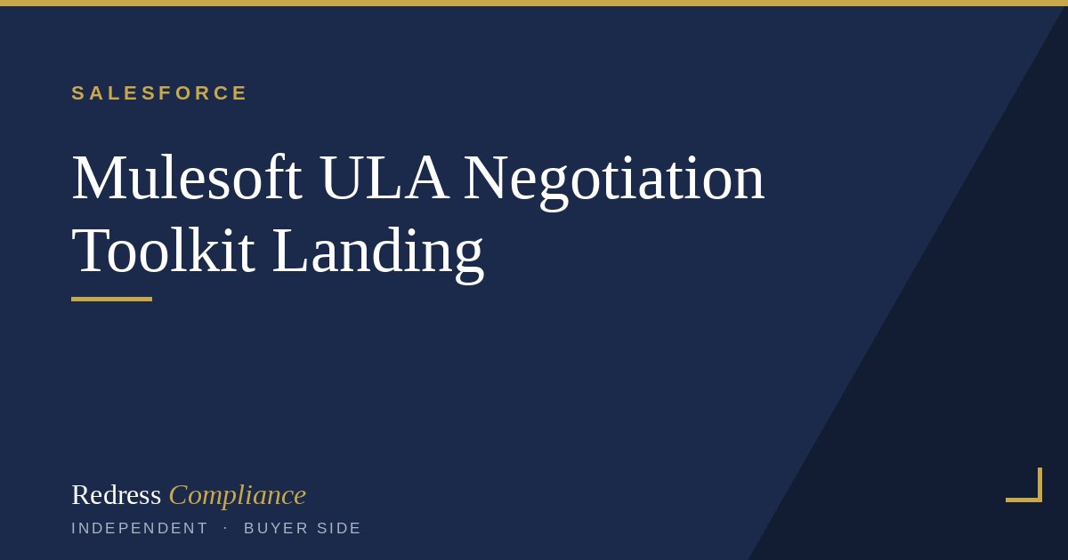 Negotiate the MuleSoft ULA: Discount Math and Exit