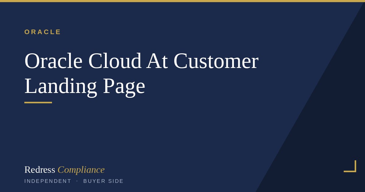 Cover of the Oracle Cloud at Customer Licensing white paper from Redress Compliance