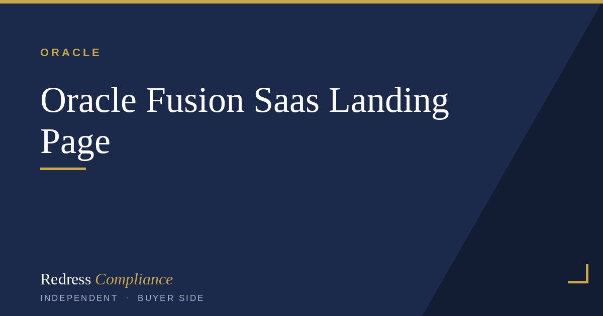 Cover of the Oracle Fusion SaaS Licensing white paper from Redress Compliance