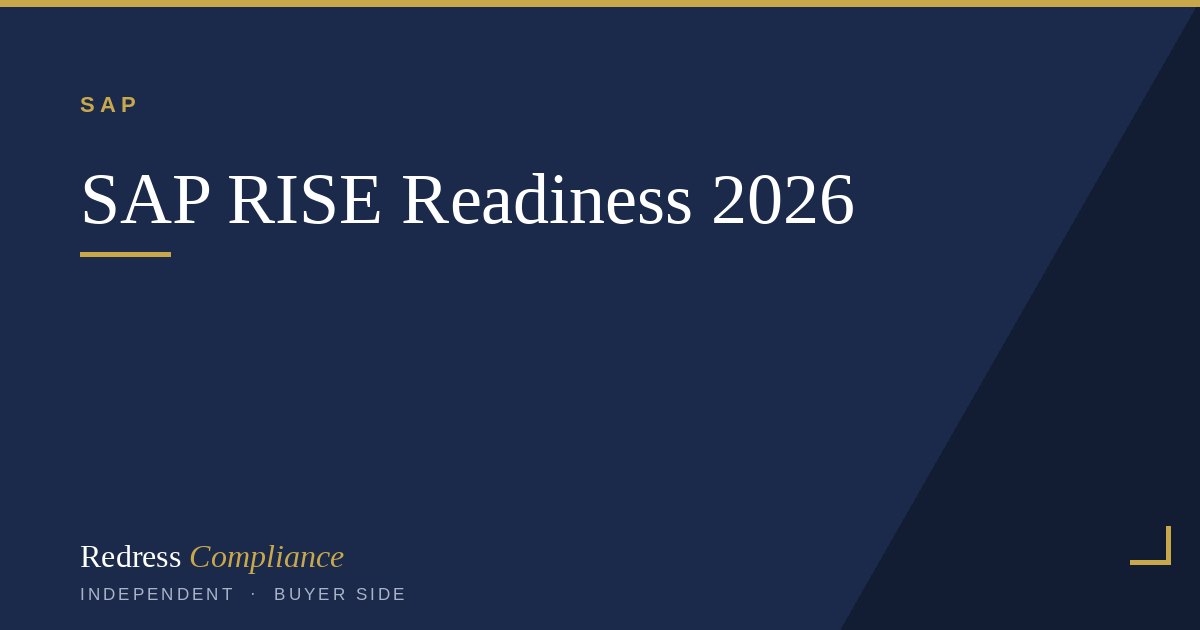 SAP RISE Migration Readiness Checklist 2026 | Redress