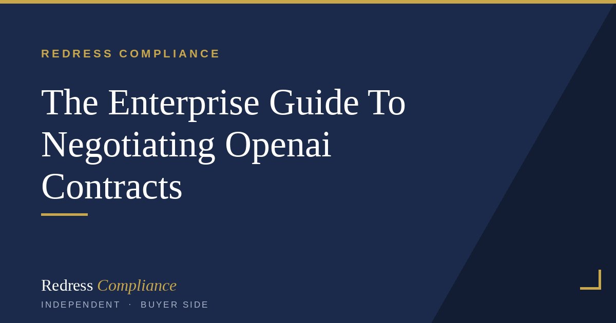 The Enterprise Guide to Negotiating OpenAI