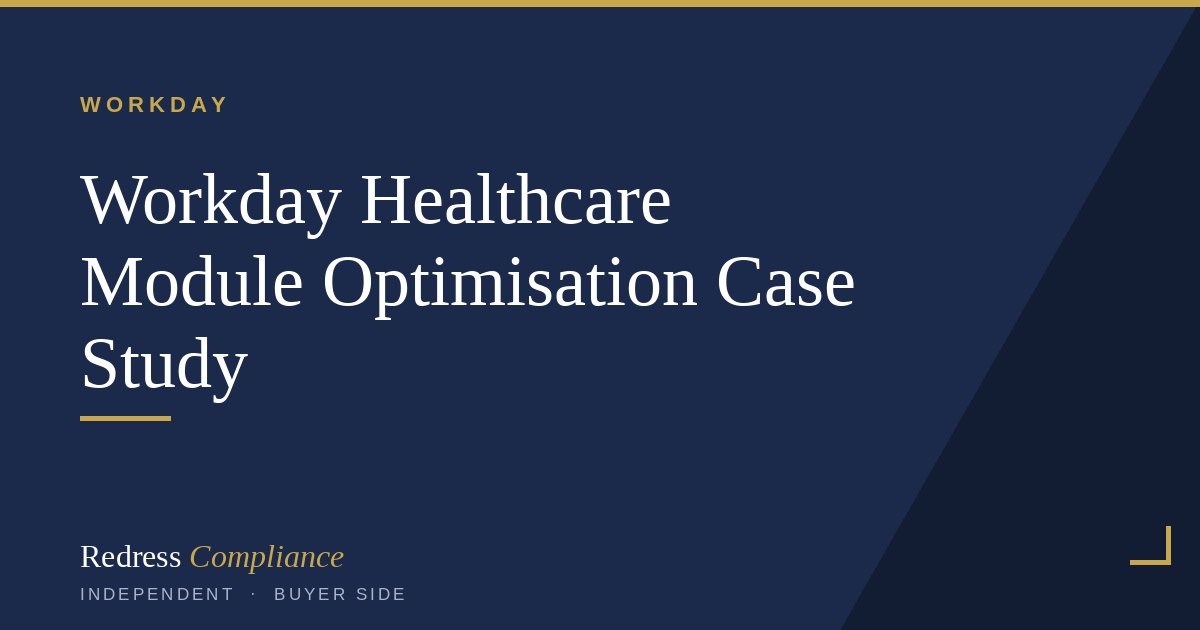 Workday Module Optimization: Healthcare Case Study | Redress
