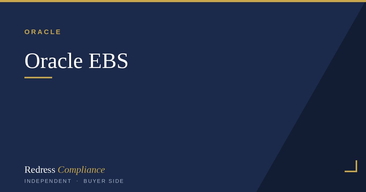 Cover of the Oracle E-Business Suite Licensing white paper from Redress Compliance