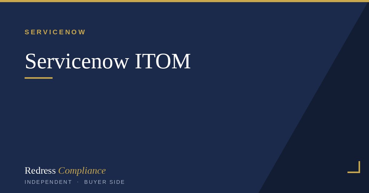 Cover of the ServiceNow ITOM Discovery Licensing white paper from Redress Compliance