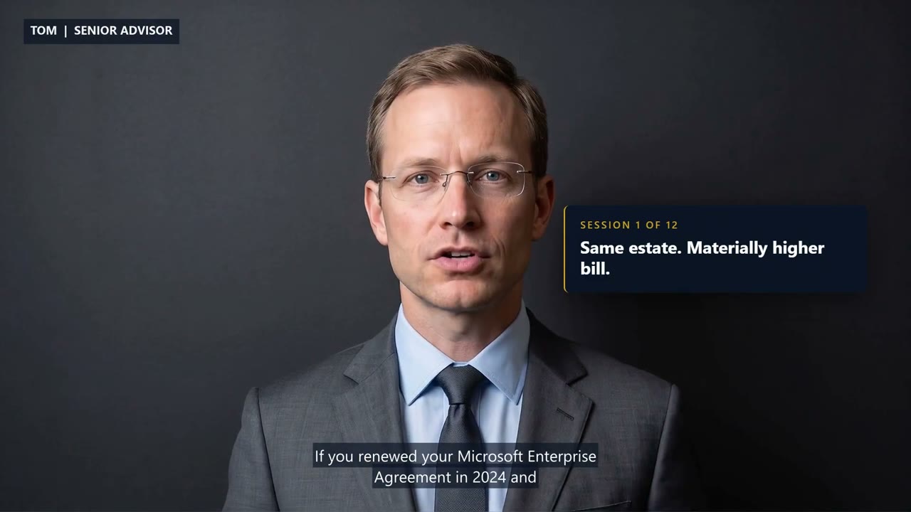 Microsoft briefing on how the 2027 renewal differs from the last one