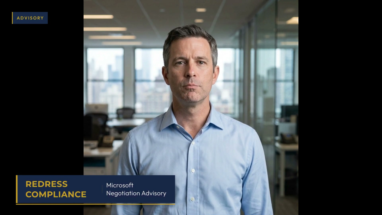 Microsoft briefing on where enterprise agreement leverage actually sits