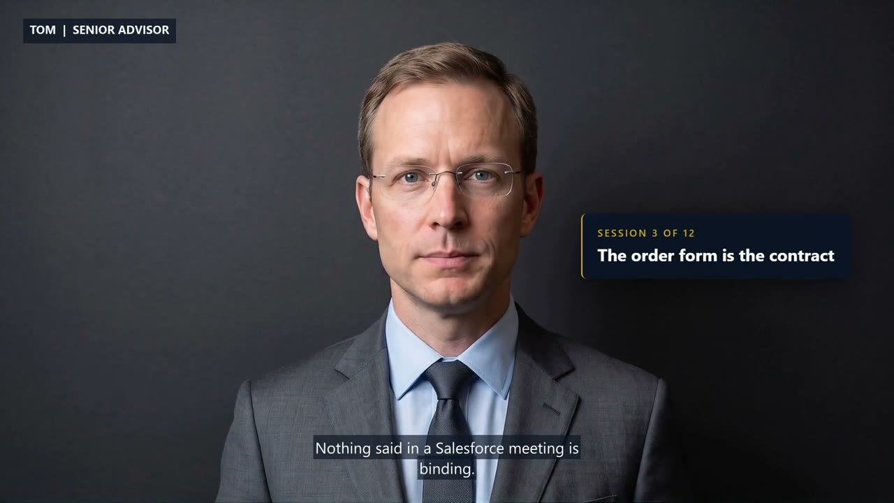 The Order Form Is the Contract