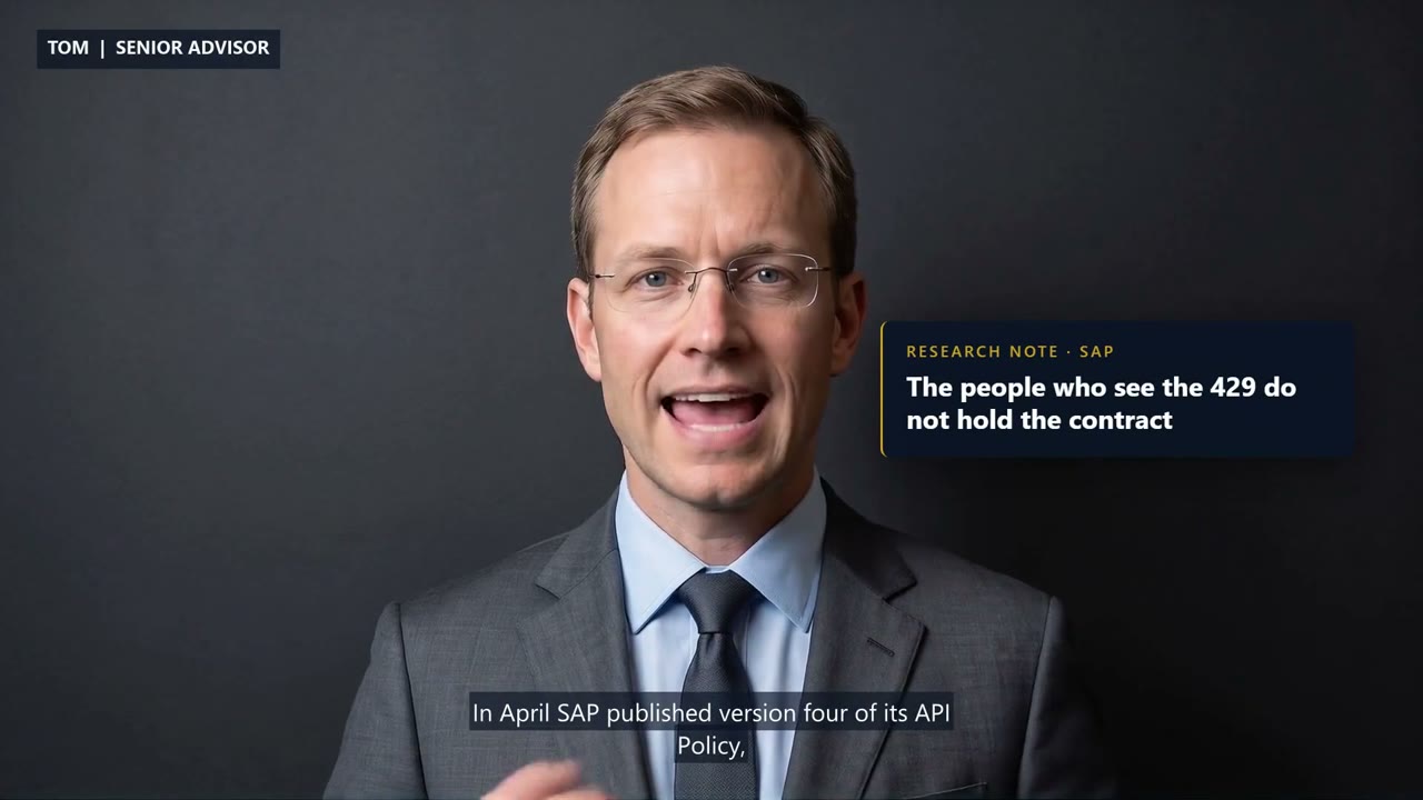 SAP's API Policy and the SuccessFactors 429: Read the Headers Before January