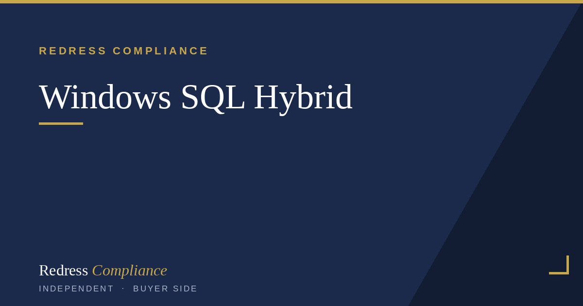 Cover of the Windows Server and SQL Hybrid Licensing white paper from Redress Compliance