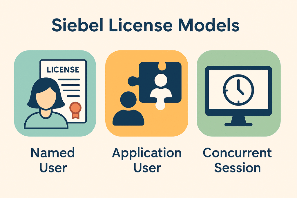 siebel license models