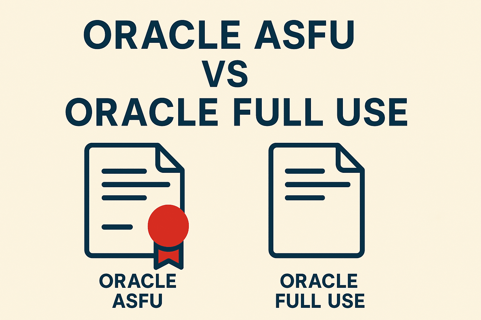 Oracle ASFU vs Oracle Full Use