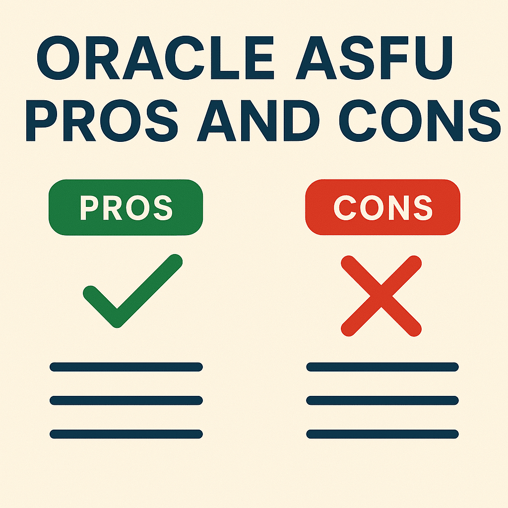 Oracle ASFU Pros and Cons