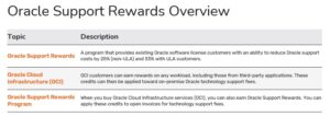 oracle support rewards