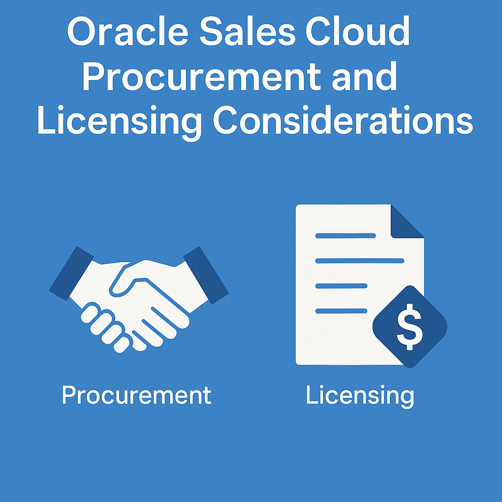 Oracle Sales Cloud Procurement and Licensing Considerations