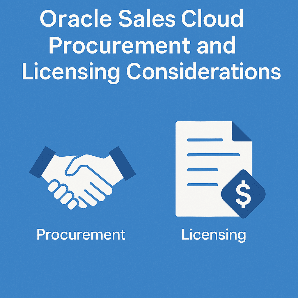 Oracle Sales Cloud Procurement and Licensing Considerations