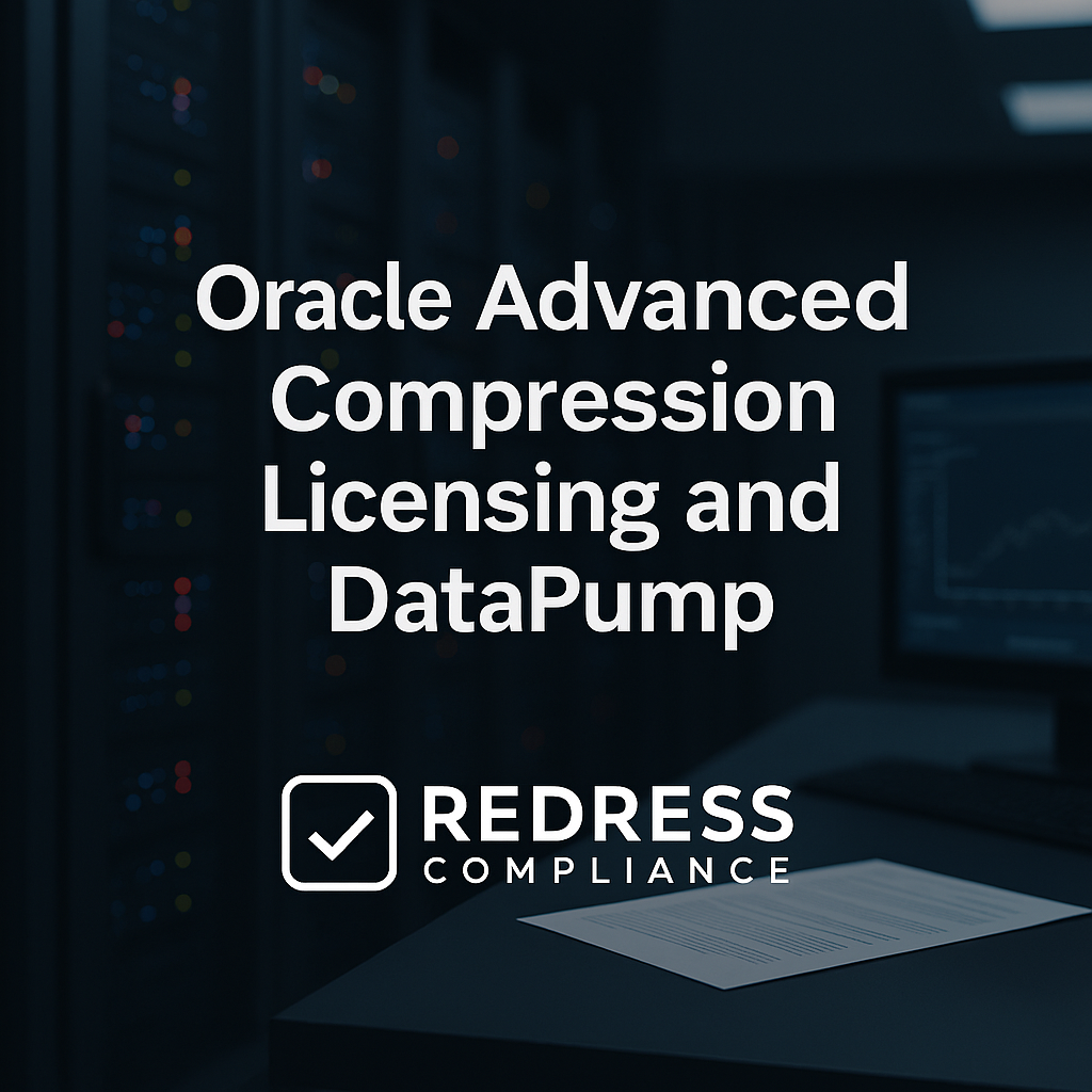 Oracle Advanced Compression Licensing and DataPump - Redress Compliance Oracle Advanced Compression Licensing and DataPump