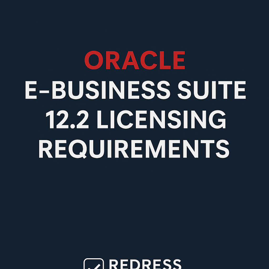 Oracle E-Business Suite 12.2 Licensing