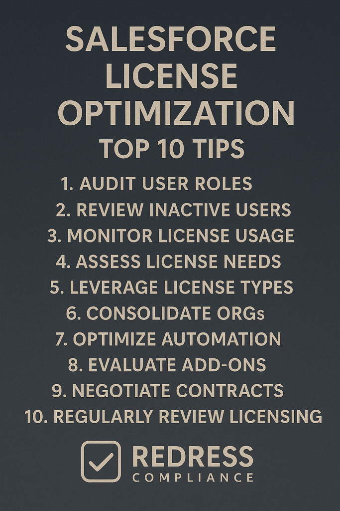 Salesforce License Optimization Top 10 Tips