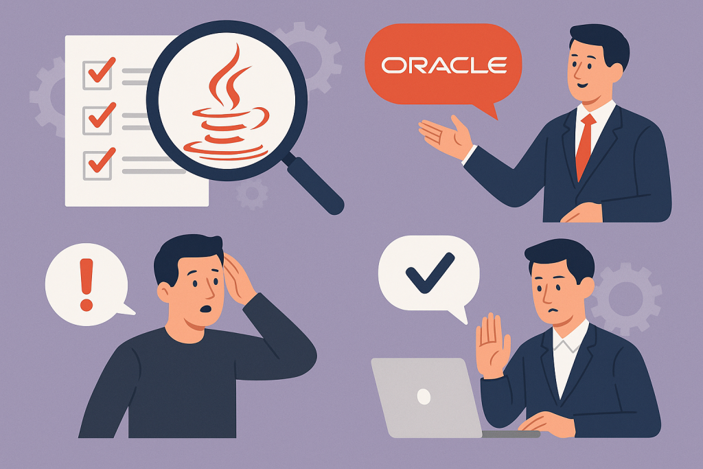 Oracle Java Audit Tactics - Redress Compliance Oracle Java Audit Tactics