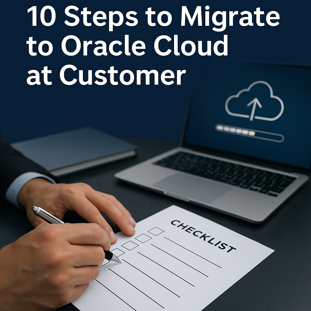 10 Steps to Migrate to Oracle Cloud at Customer - Redress Compliance 10 Steps to Migrate to Oracle Cloud at Customer