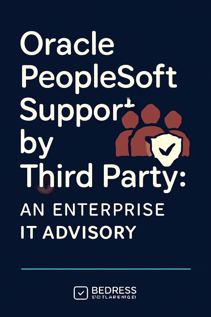 Oracle PeopleSoft Support by Third Party