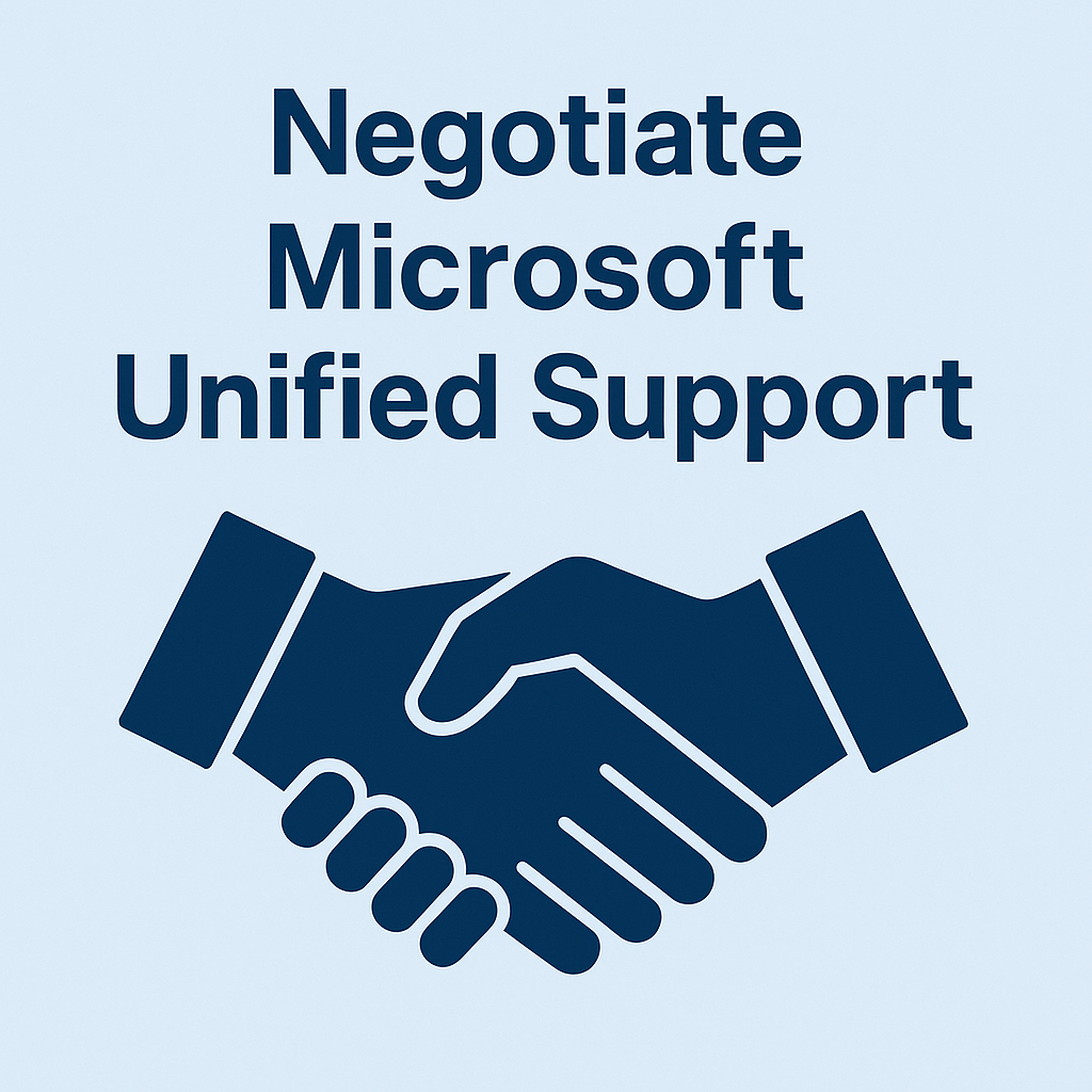 Negotiate Microsoft Unified Support Contracts