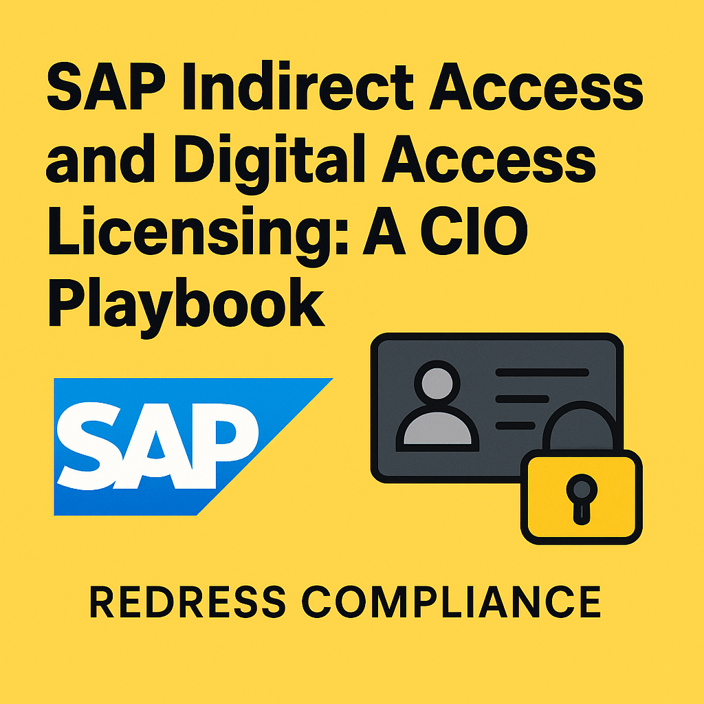 SAP Indirect Access and Digital Access Licensing: A CIO Playbook