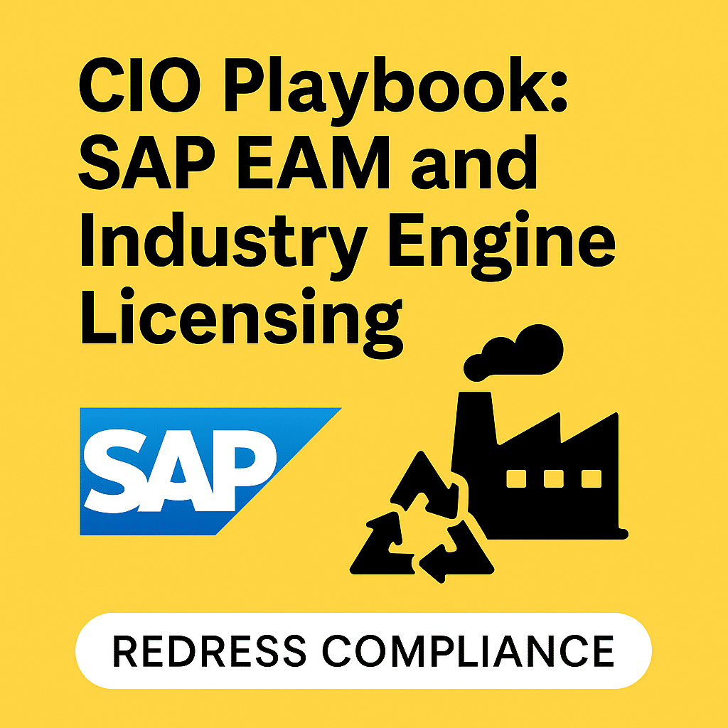 CIO Playbook: SAP EAM and Industry Engine Licensing