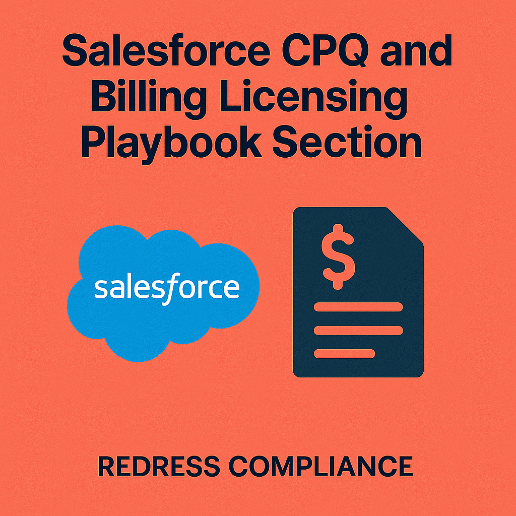 Salesforce CPQ and Billing Licensing Playbook Section