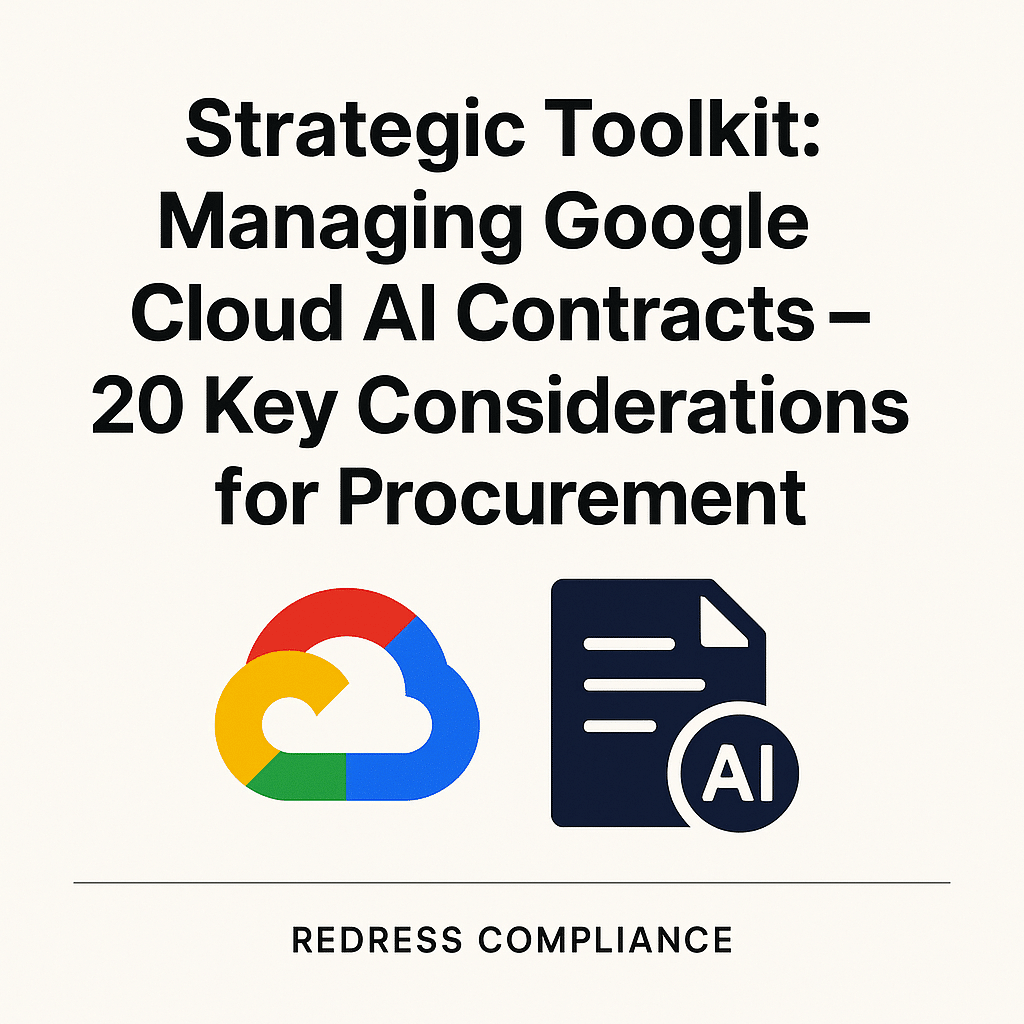 Strategic Toolkit: Managing Google Cloud AI Contracts – 20 Key Considerations for Procurement
