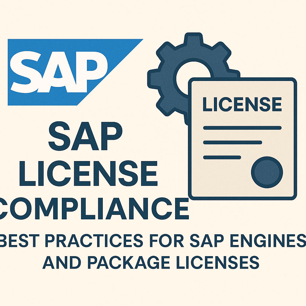 Best Practices for SAP Engines and Package Licenses