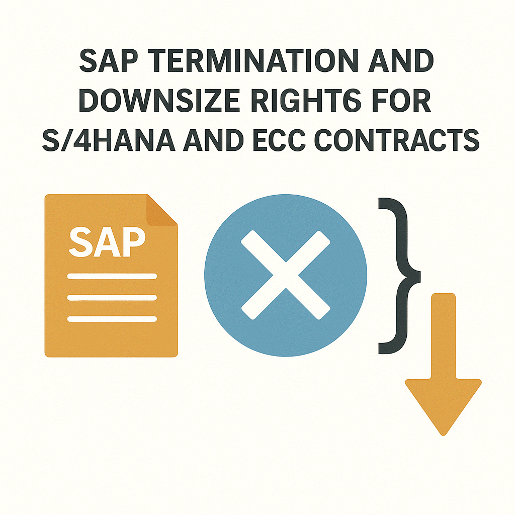 Downsize Rights for S4HANA and ECC Contracts