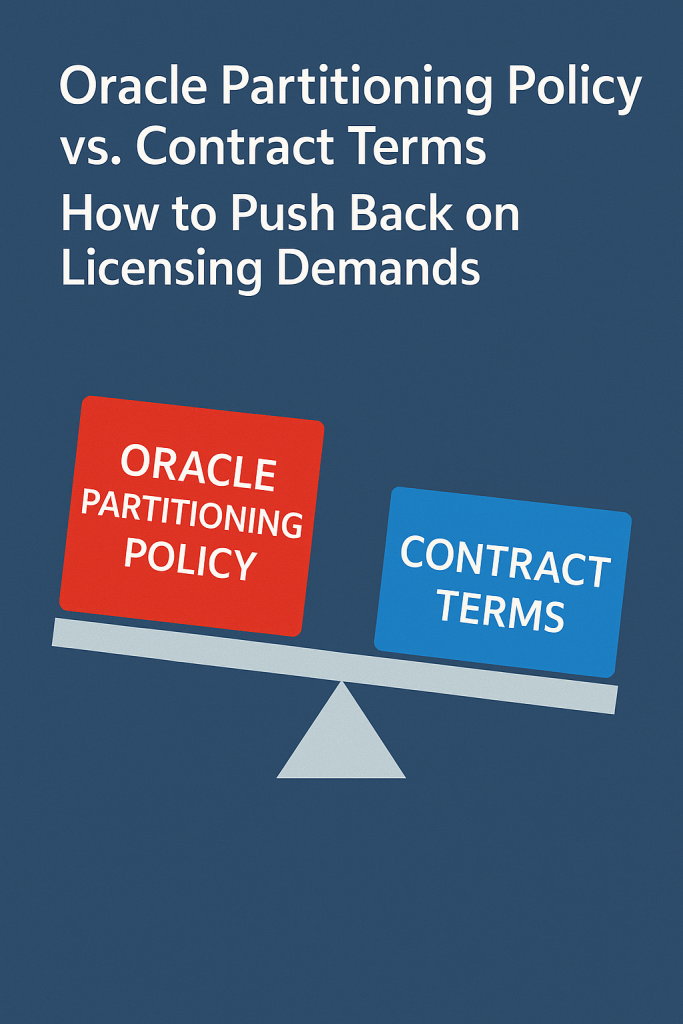 Oracle Partitioning Policy vs. Contract Term