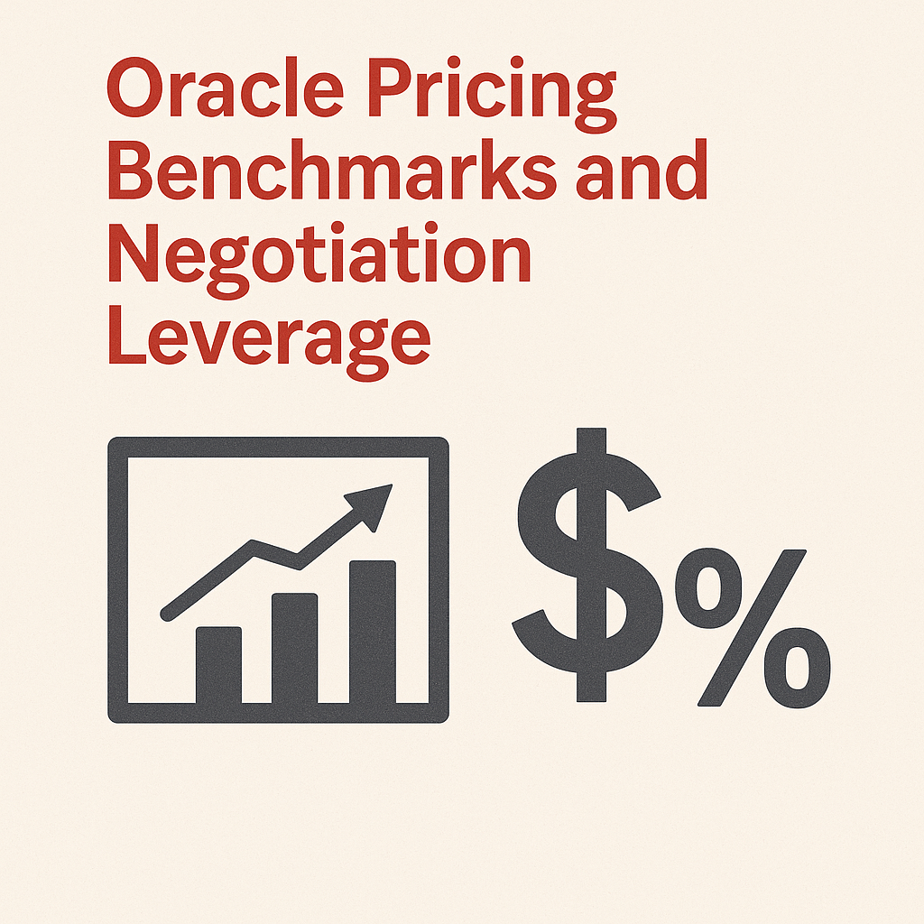 Oracle Pricing Benchmarks and Negotiation