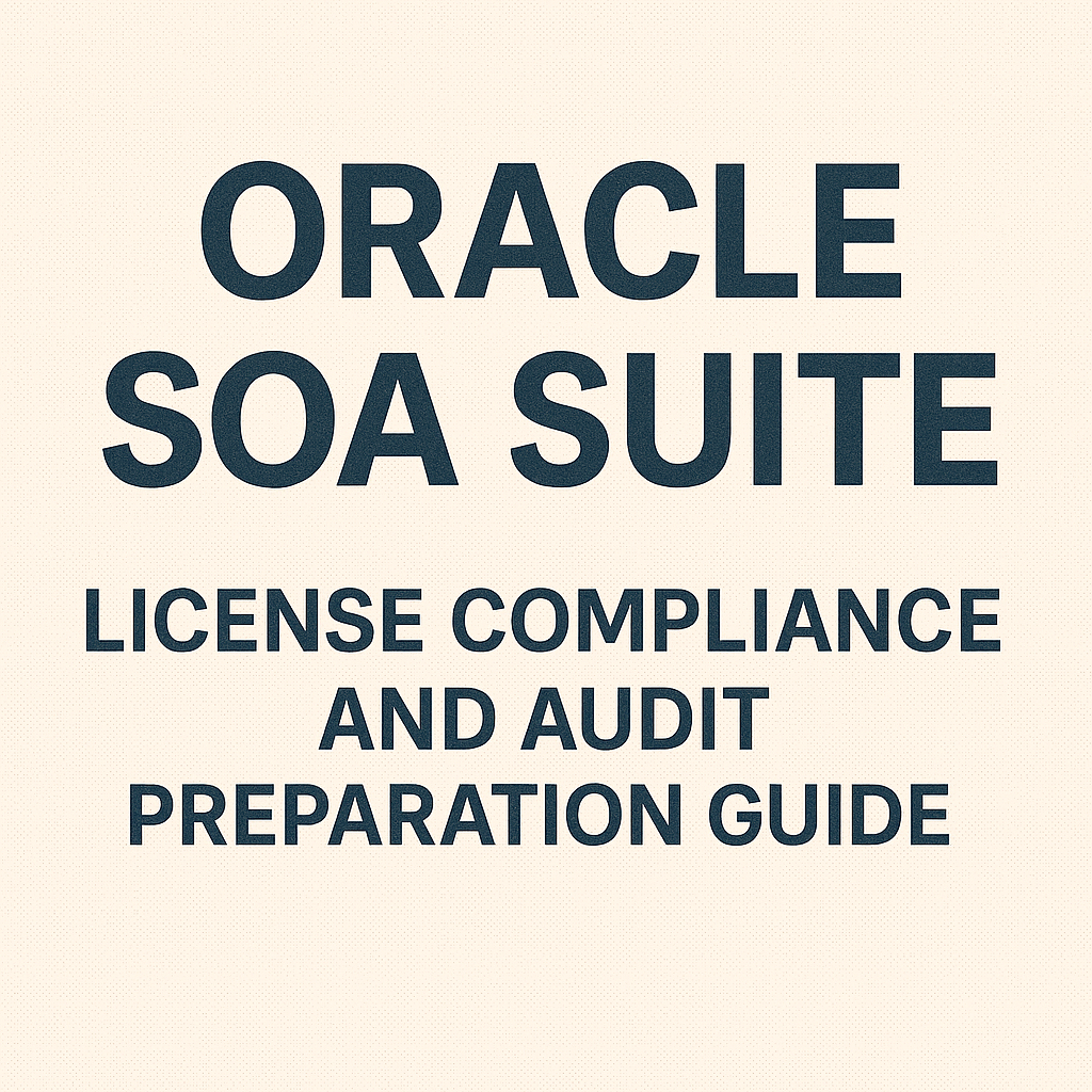 Oracle SOA Suite License Compliance - Redress Compliance Oracle SOA Suite License Compliance