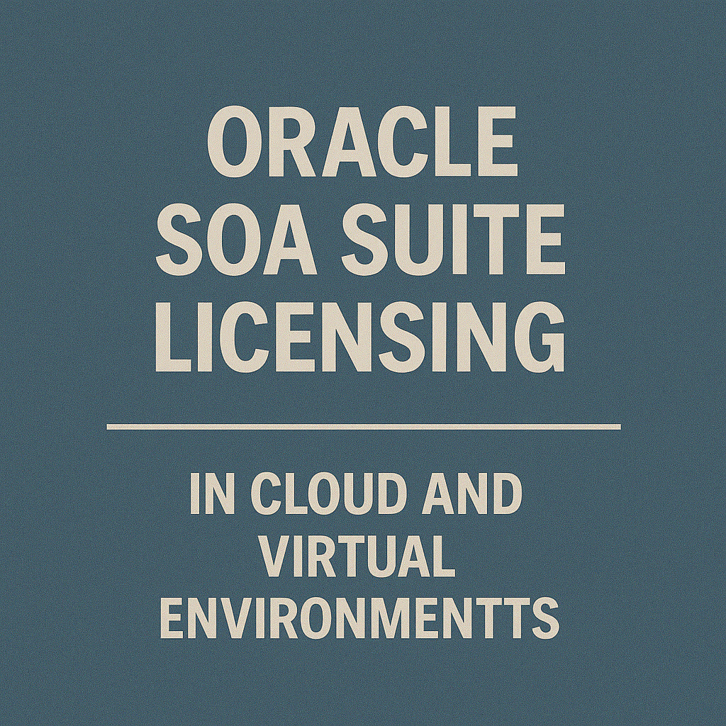 Oracle SOA Suite Licensing in Cloud