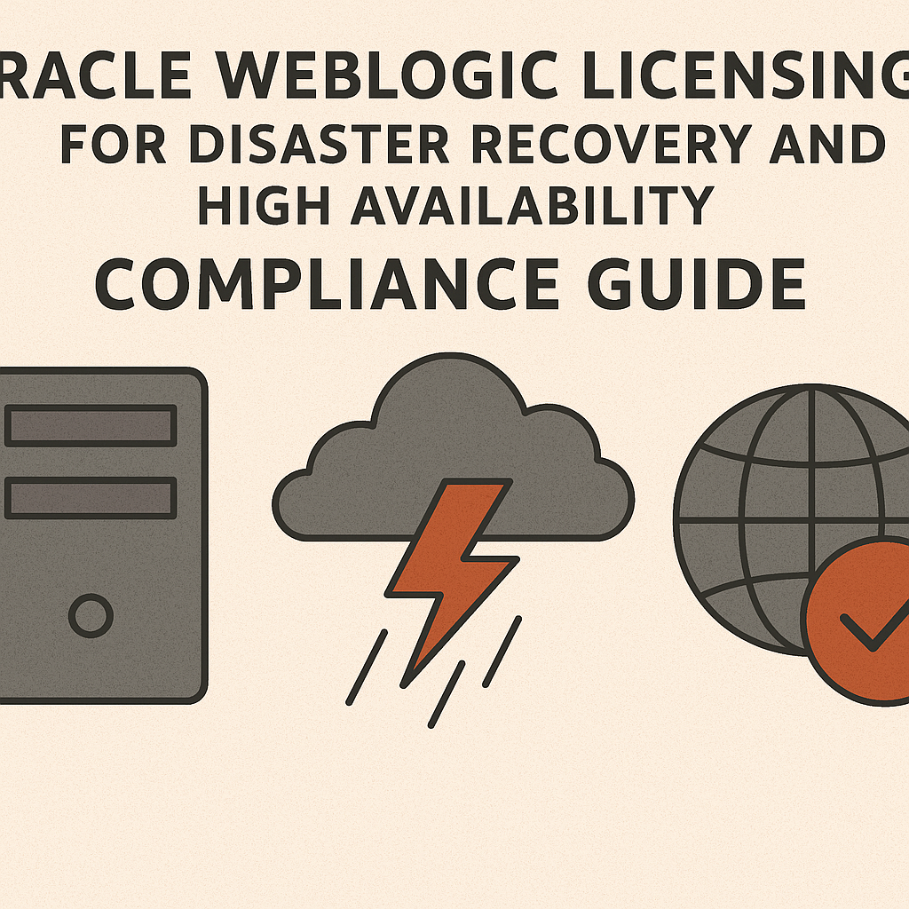 Oracle WebLogic Licensing for Disaster Recovery and High Availability