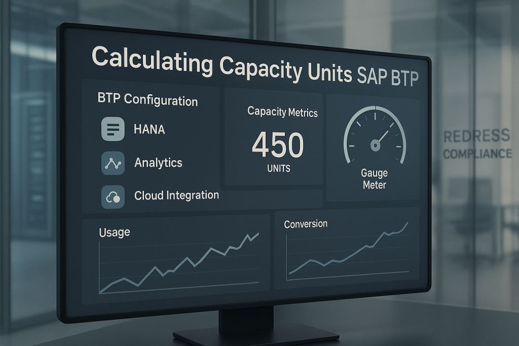 Calculating Capacity Units sap btp